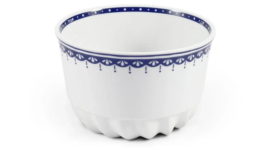 obrazek 1 Wyjątkowy wielofunkcyjny pojemnik z porcelany z niebieskim zdobieniem - Leander