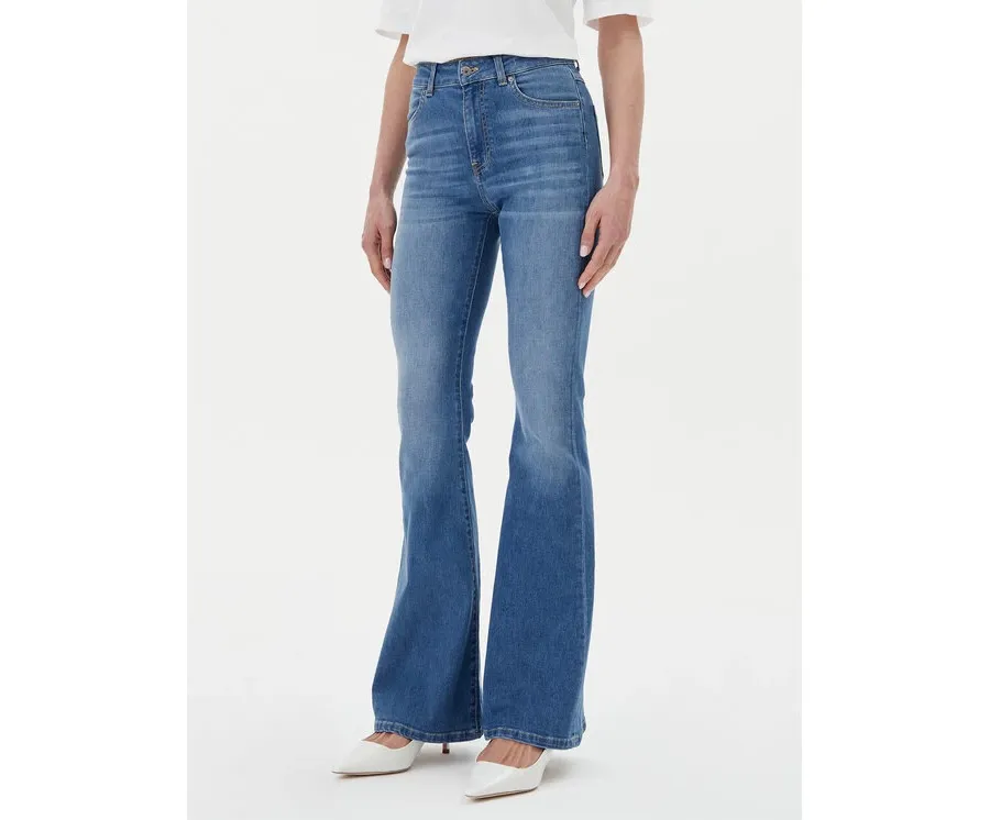 obrazek 1 ViCOLO Jeansy DD5073 Niebieski Flare Fit