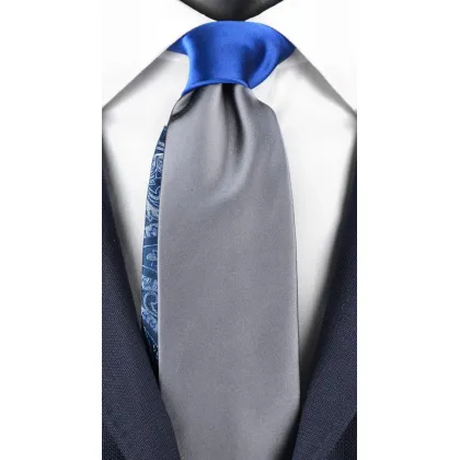 Zdjęcie Pokazowy, kontrastowy kolorystycznie krawat dla mężczyzn