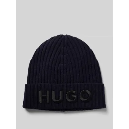 Zdjęcie Czapka beanie z detalem z logo