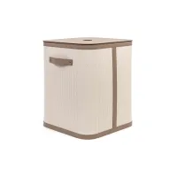 Picture Functional leather bathroom basket