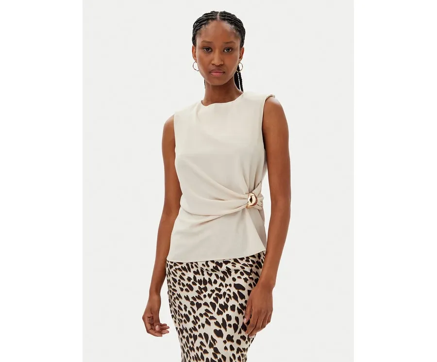 obrazek 1 Kontatto Bluzka YM1004C Beżowy Regular Fit