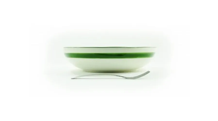 obrazek 3 Ceramiczna 33 centymetrowa malowana miska w stylu wiejskim - Le Ceramiche