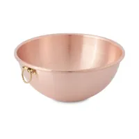 Picture Bastardella - Hemispherical copper bowl with ring ø 26 cm - Cu Artigiana