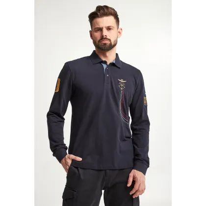 Zdjęcie Longsleeve Polo męski AERONAUTICA MILITARE Aeronautica Militare