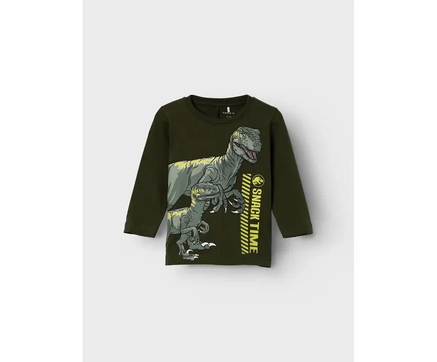 obrazek 1 NAME IT Bluzka 13219778 Zielony Regular Fit