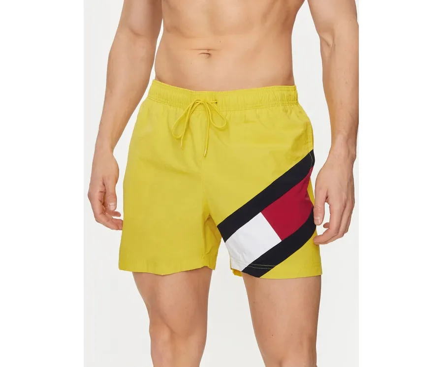 obrazek 1 Tommy Hilfiger Szorty kąpielowe UM0UM02048 Żółty Slim Fit