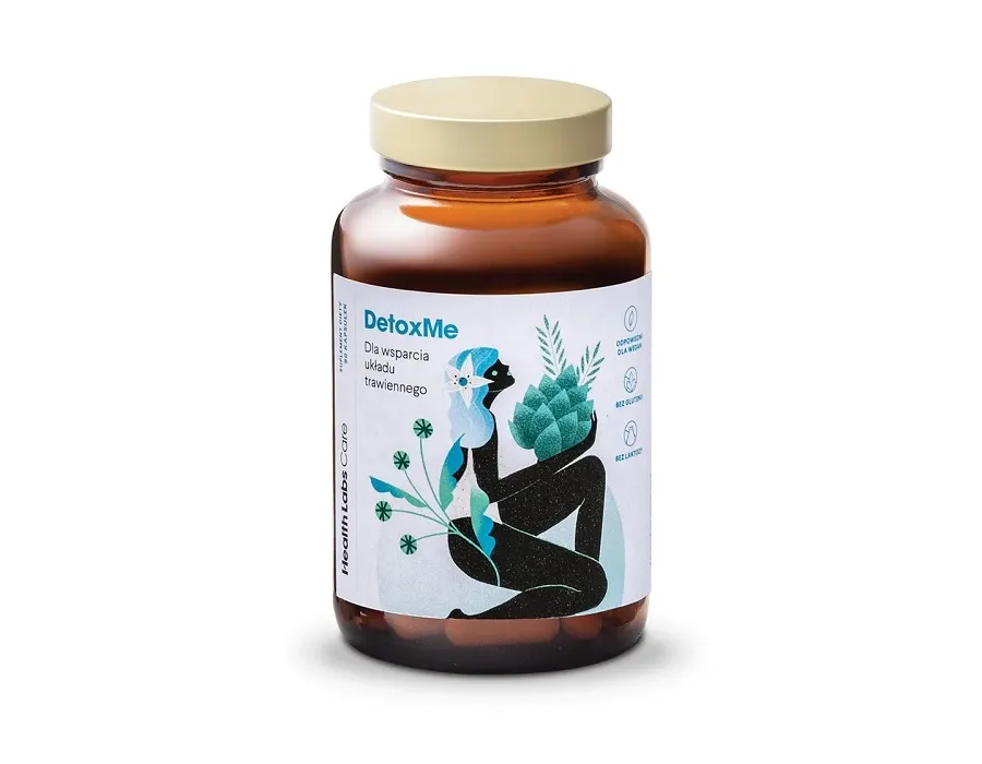 obrazek 1 Health Labs Care DetoxMe Suplement diety wspomagający przewód pokarmowy Kapsułki