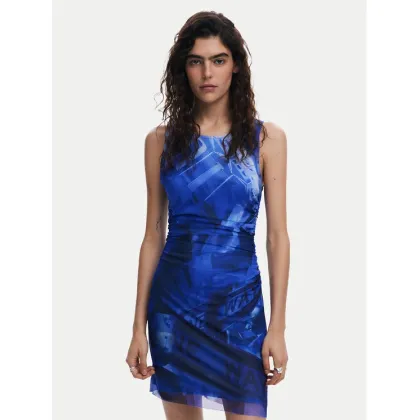 Zdjęcie Desigual Sukienka codzienna Bratislava 25SWVK47 Niebieski Slim Fit