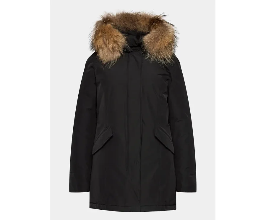 obrazek 1 Woolrich Kurtka puchowa Arctic Raccoon CFWWOU0538FRUT0001 Czarny Regular Fit