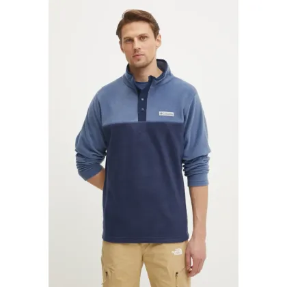 Zdjęcie Columbia bluza sportowa Steens Mountain Half Snap kolor granatowy wzorzysta 2097721