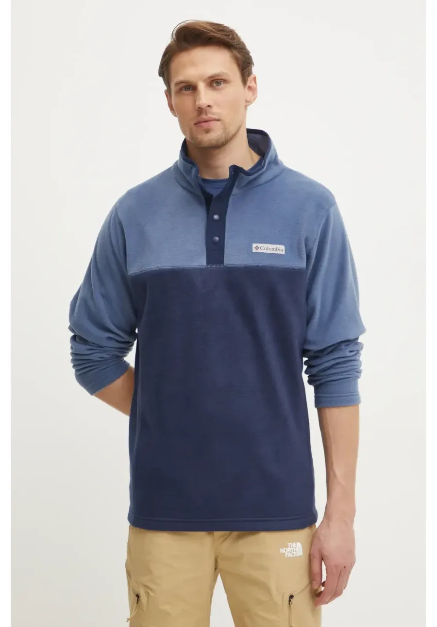 obrazek 1 Columbia bluza sportowa Steens Mountain Half Snap kolor granatowy wzorzysta 2097721