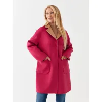 Zdjęcie Liu Jo Płaszcz wełniany MF3241 T3505 Różowy Relaxed Fit