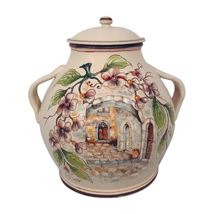 Picture A unique Italian ceramic vase in a country style