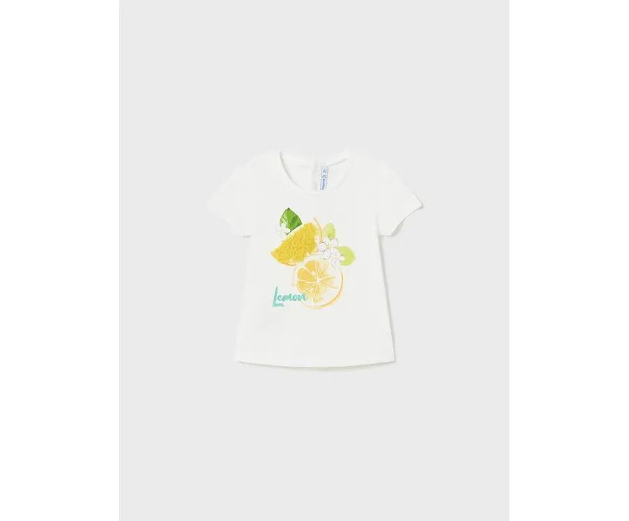 obrazek 1 Mayoral T-Shirt 1014 Biały Regular Fit