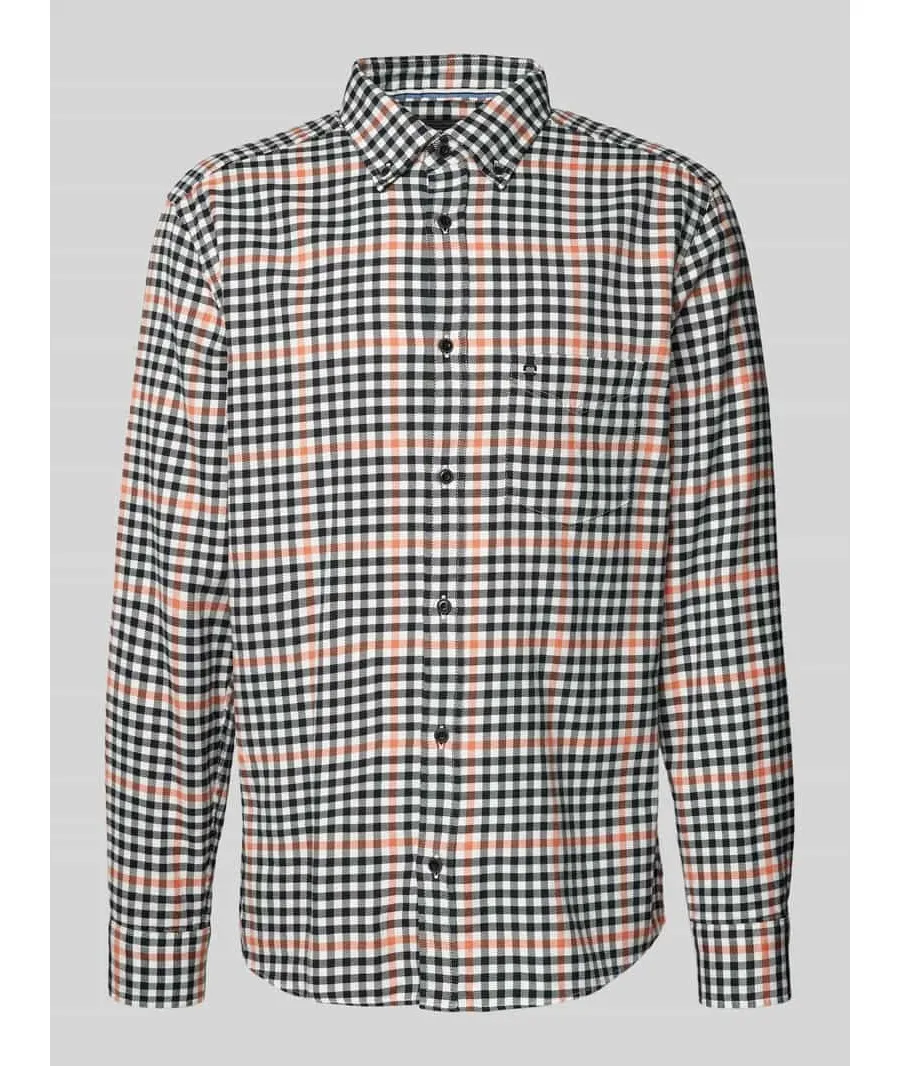 obrazek 1 Koszula casualowa o kroju slim fit z kołnierzykiem typu button down