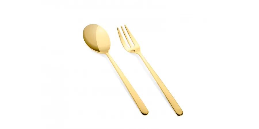 obrazek 3 Ekskluzywny włoski zestaw 6 łyżeczek do espresso z kolekcji Linea Oro