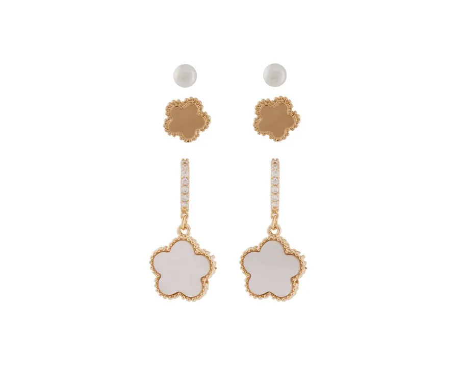 obrazek 1 Aldo Zestaw 3 par kolczyków Jende 13995031 Złoty