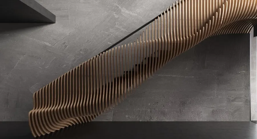 obrazek 2 Designerskie schody ze sklejki na wymiar