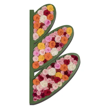 Zdjęcie Dekoracyjny panel z konserwowanych róż – model Petal