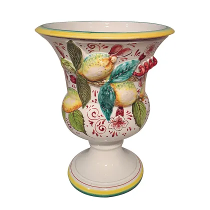 Picture A unique Italian vase decorated with a fruit relief