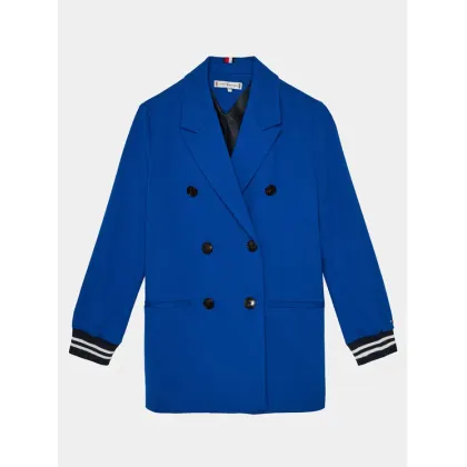 Zdjęcie Tommy Hilfiger Płaszcz przejściowy Knitted Blazer KG0KG07796 Niebieski Regular Fit