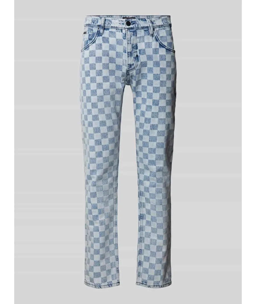 obrazek 1 Jeansy o kroju slim straight fit z 5 kieszeniami