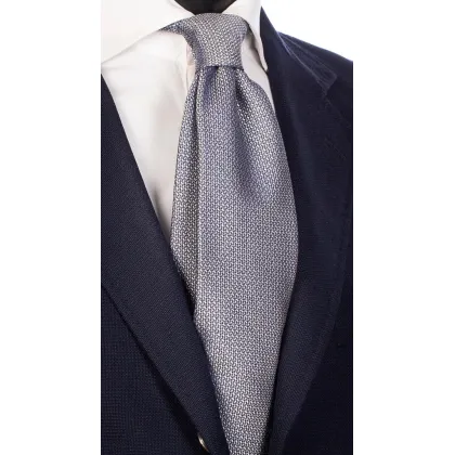 Zdjęcie Elegancki, jasnoszary krawat dla mężczyzn