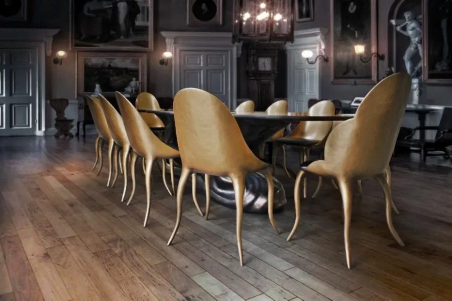 picture 4 Creative chair with a pale gold body - Karpa