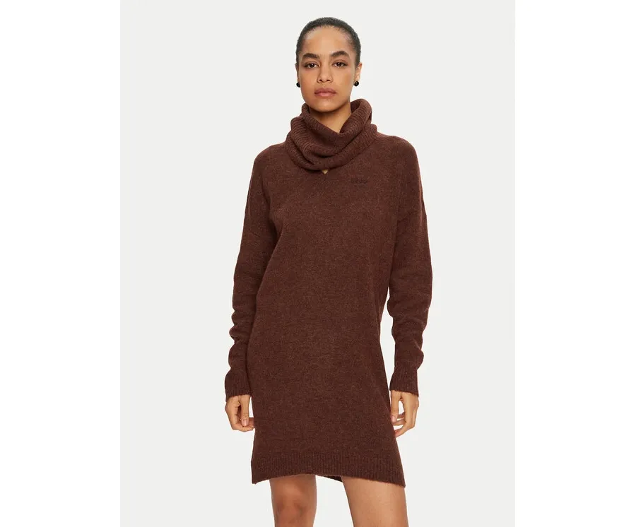 obrazek 1 Liu Jo Sukienka dzianinowa WF4430 MA49P Brązowy Regular Fit