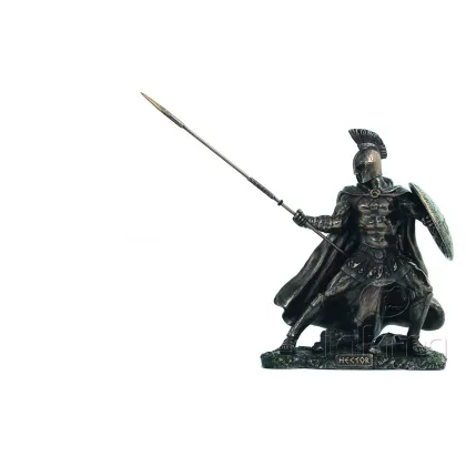 Picture A statuette of Hector, one of the bravest Trojan heroes