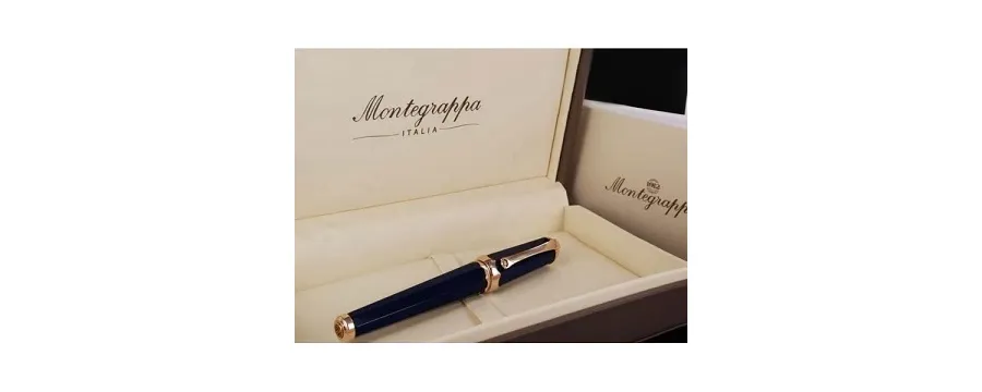 obrazek 6 Oryginalne Niebieskie Pióro Wieczne GOLD Piccola Montegrappa