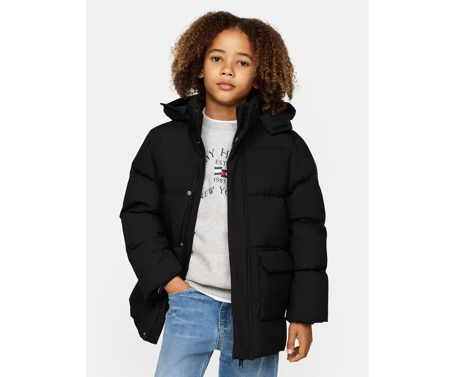 obrazek 1 Tommy Hilfiger Kurtka puchowa KB0KB09401 Czarny Regular Fit