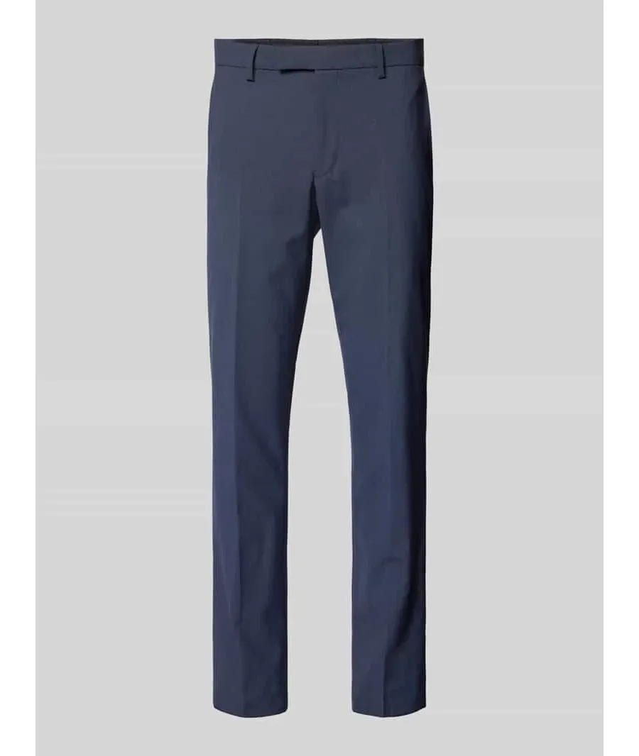 obrazek 1 Spodnie do garnituru o kroju slim fit w kant model ‘Ryan’