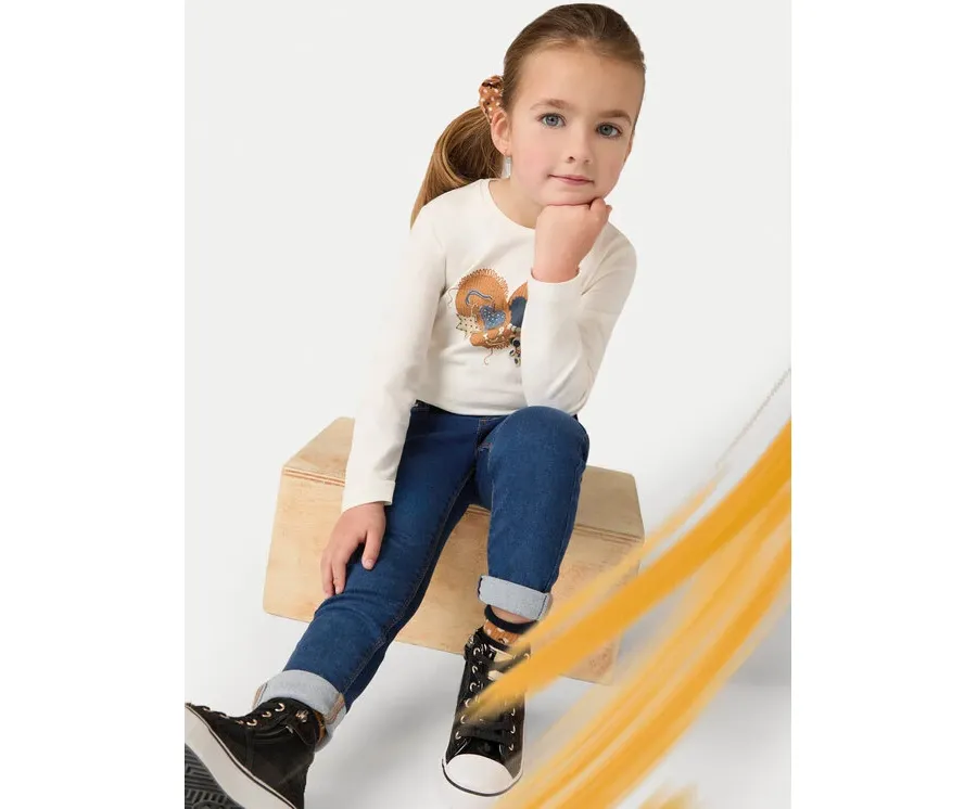 obrazek 1 Mayoral Jeansy 577 Granatowy Regular Fit