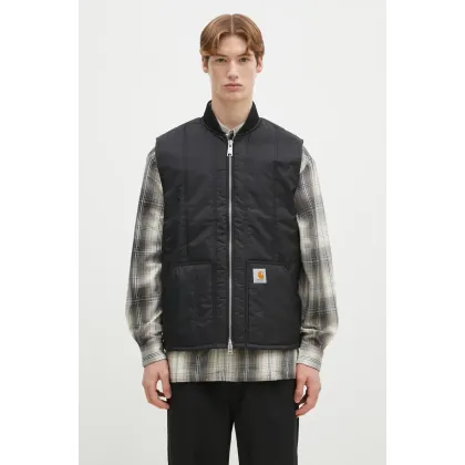 Zdjęcie Carhartt WIP bezrękawnik Lachlan Vest Liner męski kolor czarny przejściowy I034387.89XX