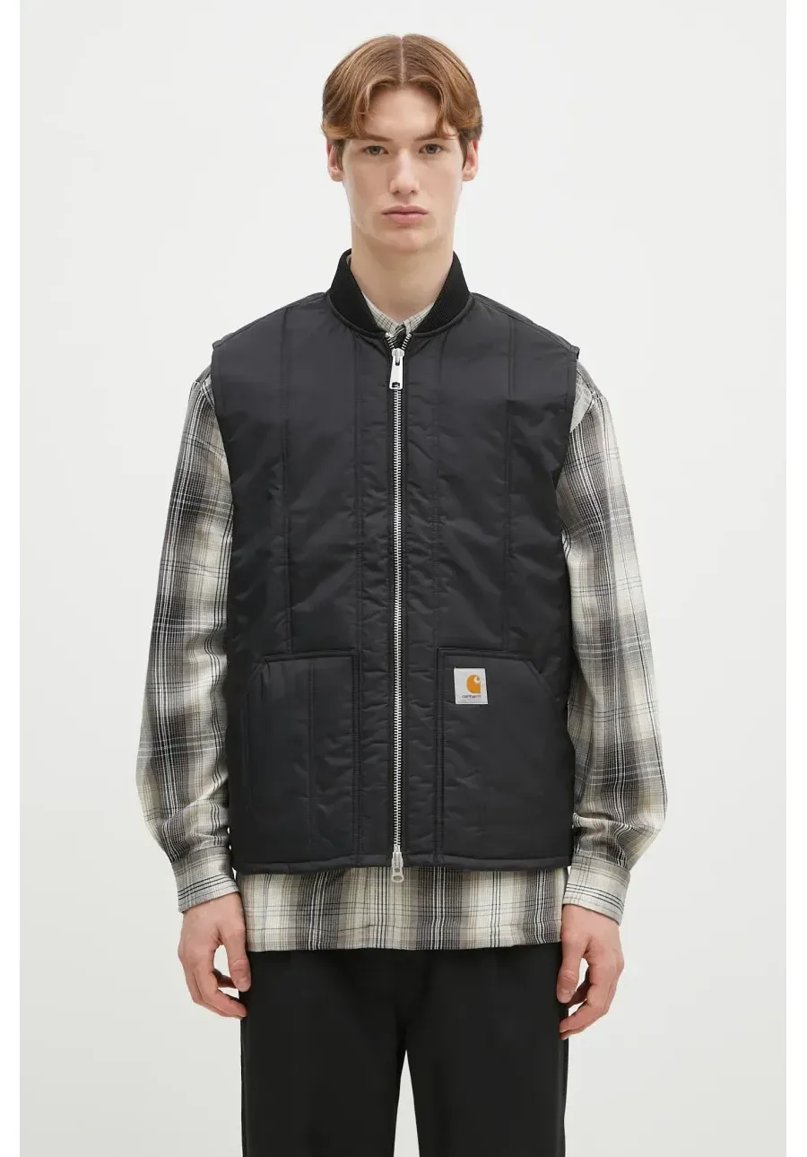 obrazek 1 Carhartt WIP bezrękawnik Lachlan Vest Liner męski kolor czarny przejściowy I034387.89XX