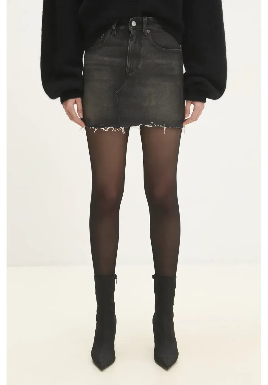 obrazek 1 MM6 Maison Margiela spódnica jeansowa kolor szary mini ołówkowa S62ME0011.S30848