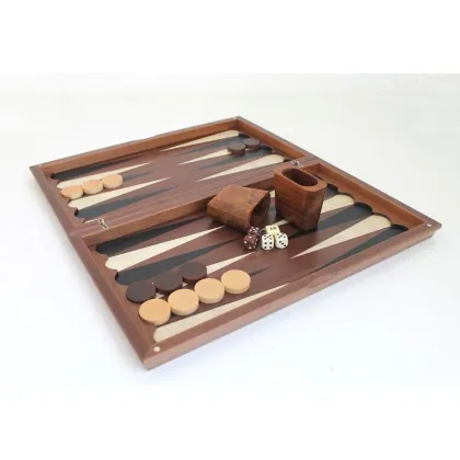 Zdjęcie Zestaw drewniany do gry w backgammon - 49x44 cm
