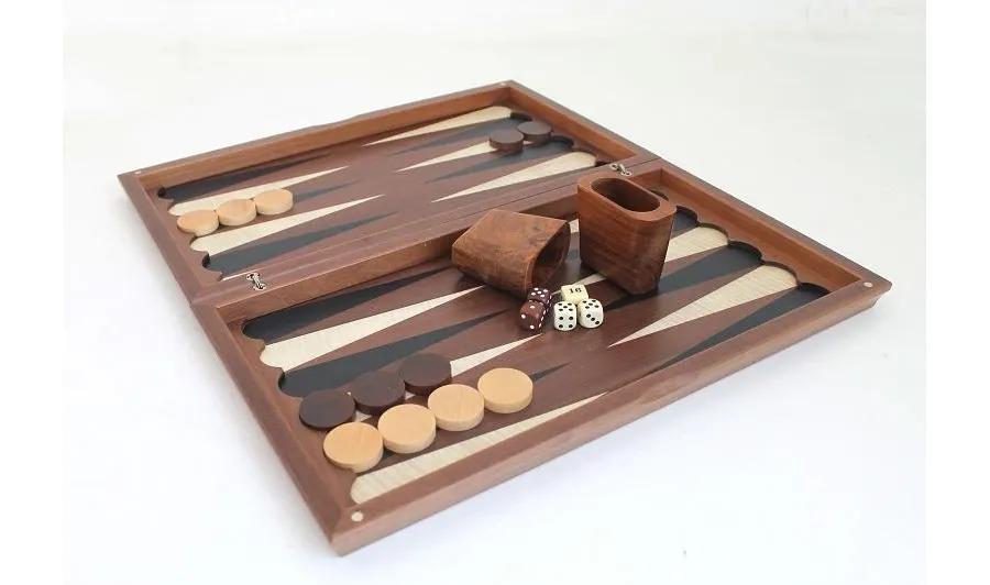 obrazek 1 Zestaw drewniany do gry w backgammon - 49x44 cm