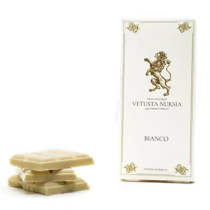 Zdjęcie Włoska tabliczka białej czekolady rzemieślniczej 100g