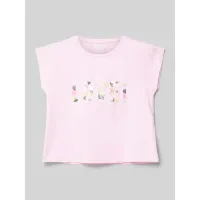 Zdjęcie T-shirt z wyhaftowanym napisem i cekinami