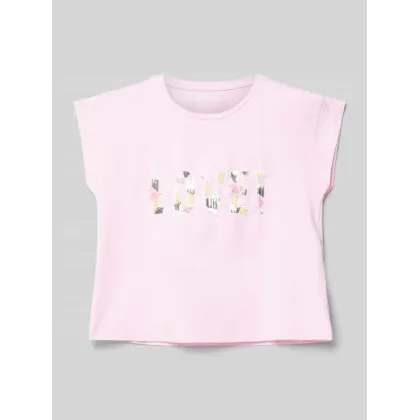 Zdjęcie T-shirt z wyhaftowanym napisem i cekinami