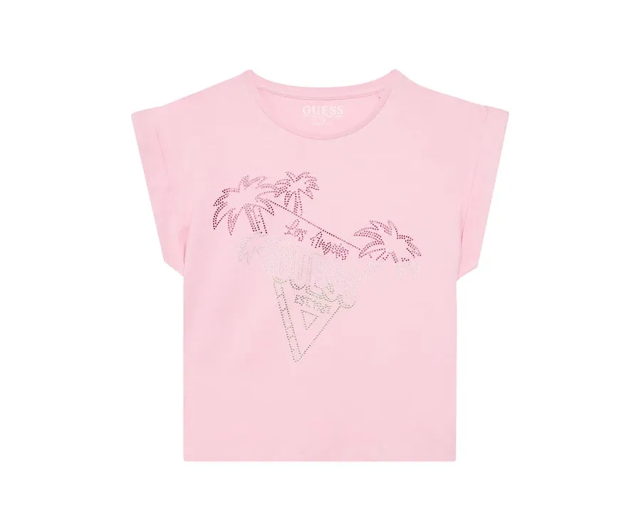 obrazek 1 Guess T-Shirt J5GI32 K8HM4 Różowy Regular Fit
