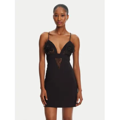 Zdjęcie Elisabetta Franchi Sukienka koktajlowa AB72952E2-V460 Czarny Slim Fit