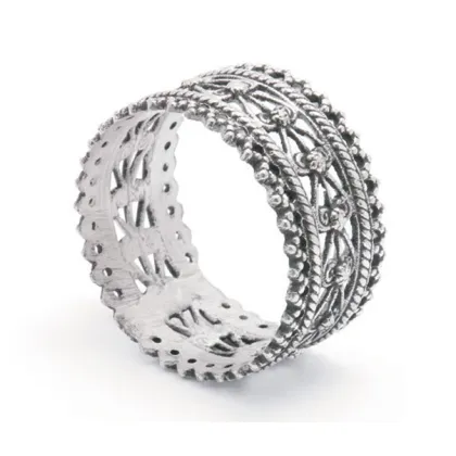 Picture Napkin ring, decorated