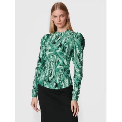 Zdjęcie Gestuz Bluzka Ravagz 10906455 Zielony Slim Fit