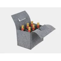 Picture Felt bag with bottle compartments