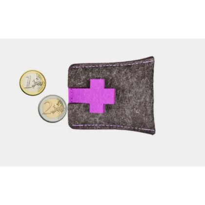 Zdjęcie Małe etui wykonane z filcu na monety