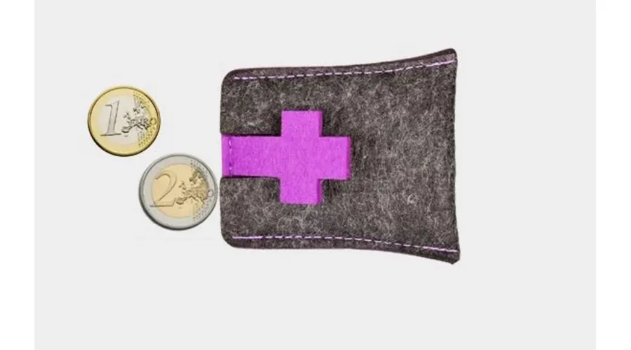 obrazek 1 Małe etui wykonane z filcu na monety